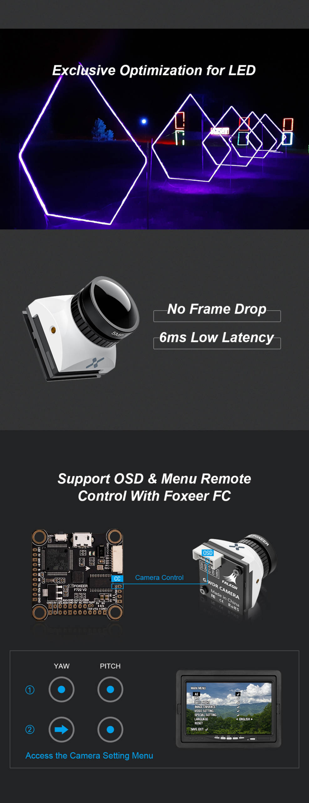 Foxeer Falkor 3 Micro FPV Camera (Pick Your Color) 6 - Foxeer
