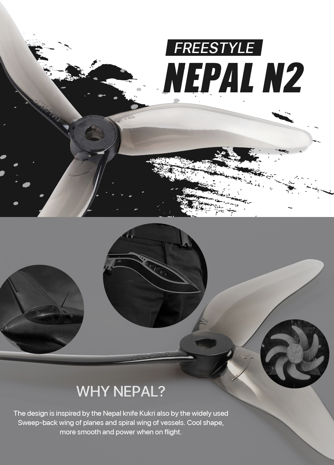 Foxeer Dalprop Nepal N2 T5142.5 Freestyle Props (Pick your Color) 5 - DALProp