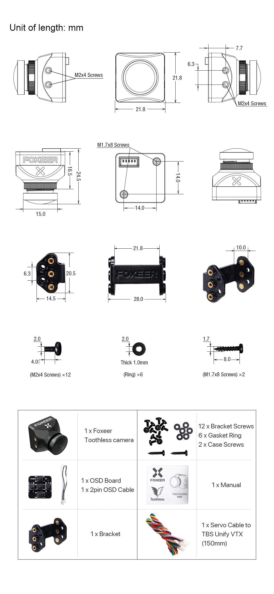 Foxeer Mini Toothless 2 FPV Camera (Pick Your Color) 11 - Foxeer