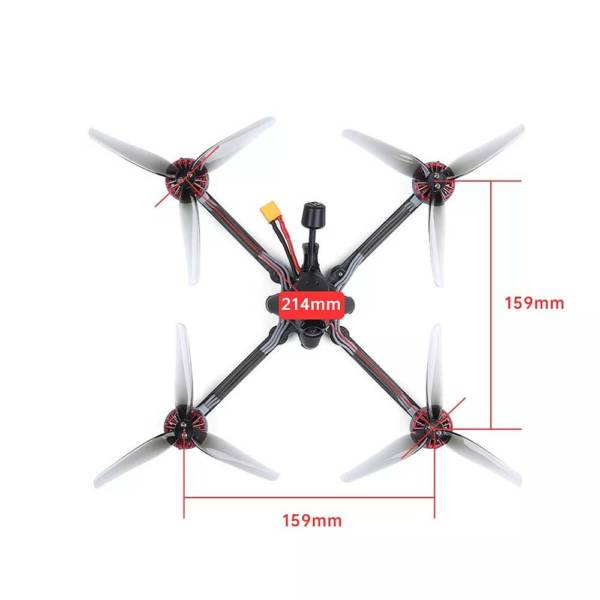 iFlight TP X5 5" HD FPV Toothpick Racing Drone w/ Caddx Nebula Nano Digital HD System - PNP - Image 2