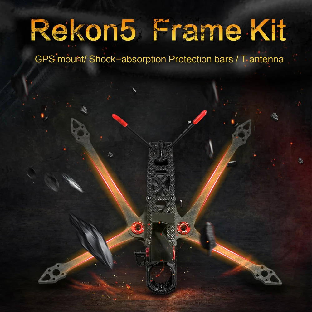 Rekon5 5 Inch Long Range Frame Kit 8 - Rekon FPV