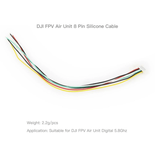 HGLRC 8P Silicone Cable Wire For DJI FPV Air Unit Digital HD Recording (5pcs) - Image 3