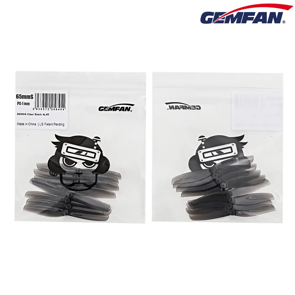 GemFan 65mm S 2" Blade Toothpick Props 1mm/1.5mm - Pick your Color and Mounting Hole 4 GemFan 65mm S 2" Blade Toothpick Props 1mm/1.5mm - Pick your Color and Mounting Hole - Image 4