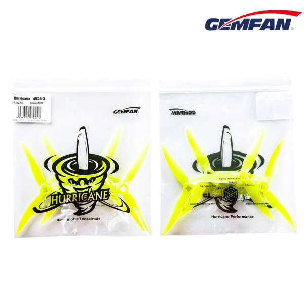 GemFan Hurricane 4525 FPV Racing Props - Pick your Color - Image 4