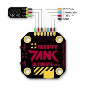 Rush TANK Mini VTX 5.8G Smart Audio 20x20 - 800mW 1 - Rush FPV