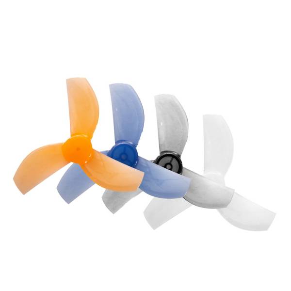 Gemfan 35mm 1.4" 3-Blade Durable Propeller - 1mm Shaft (Set of 8) - Pick your Color 1 - Gemfan