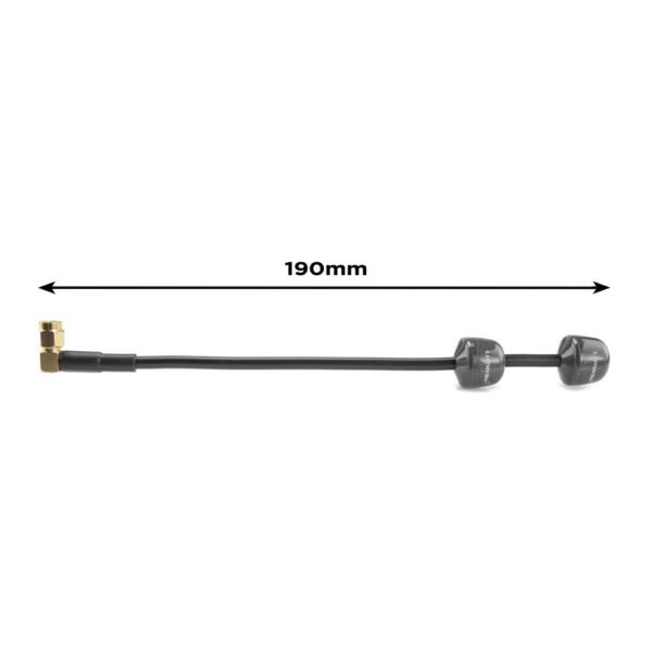 Lumenier Double AXII 2 HD Long Range 5.8GHz Antenna (LHCP, RPSMA) - Right-Angle 3 - Lumenier