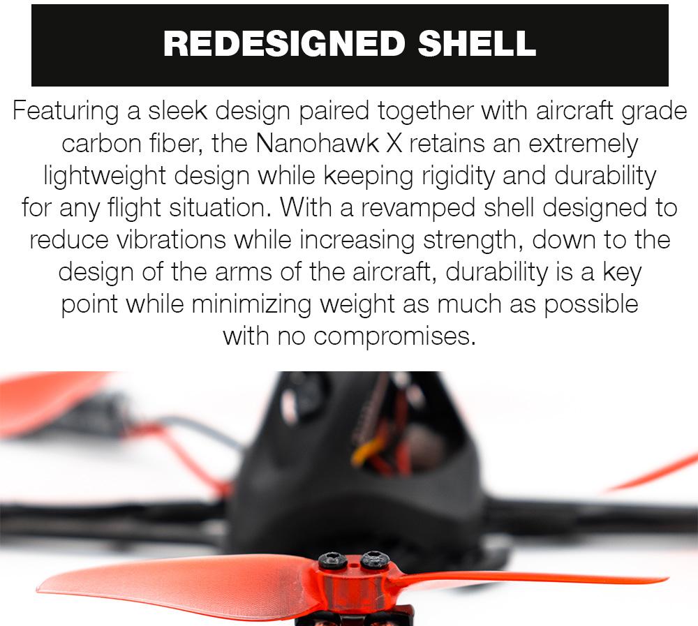 EMAX Nanohawk X 3 inch FPV Racing Drone - BNF 10 - Emax