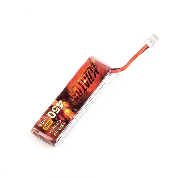 HGLRC KRATOS 1S 450MAH 80C FPV Drone Battery - Tinywhoop LiPo Battery (5 pack)