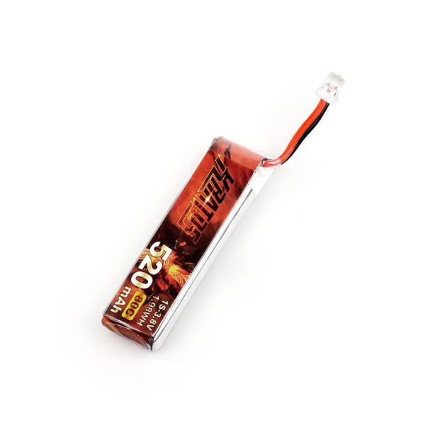 HGLRC KRATOS 1S 520MAH 80C FPV Drone Battery - Tinywhoop LiPo Battery (5 pack) - Image 2