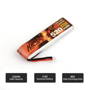 HGLRC KRATOS 1S 520MAH 80C FPV Drone Battery - Tinywhoop LiPo Battery (5 pack) 4 - HGLRC