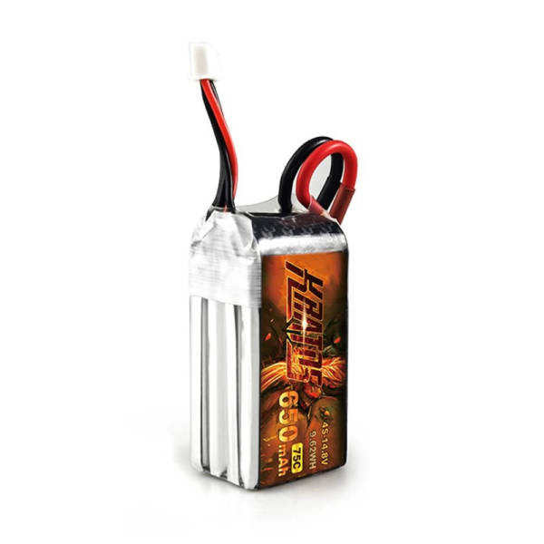 HGLRC KRATOS 4S1P 14.8V 650mAh 75C Lipo Battery with XT30 Plug 1