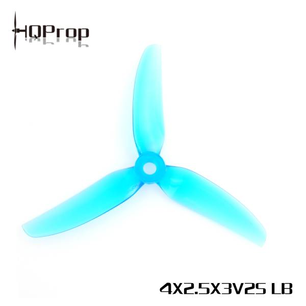 HQProp 4x2.5x3V2S Light Blue（2CW+2CCW)-Poly Carbonate