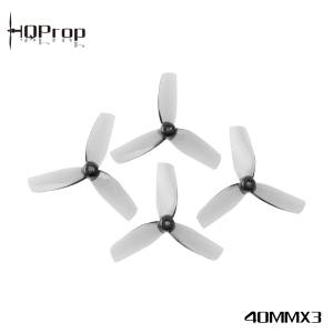 HQ Micro Whoop Prop 40MMX3 Grey (2CW+2CCW) - 1mm Shaft
