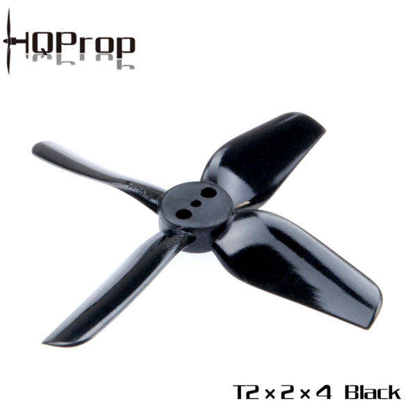 HQ Durable Prop T2X2X4 Black (2CW+2CCW)-Poly Carbonate