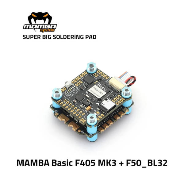 Diatone MAMBA Basic F405 MK3 50A 6S 8bit Flight Controller Stack 1