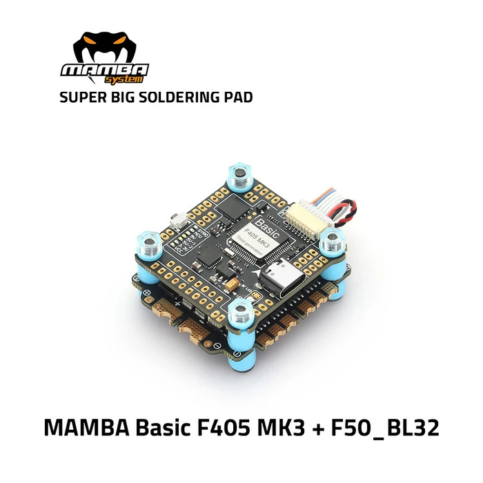 Diatone MAMBA Basic F405 MK3 50A 6S 8bit Flight Controller Stack MyFPV