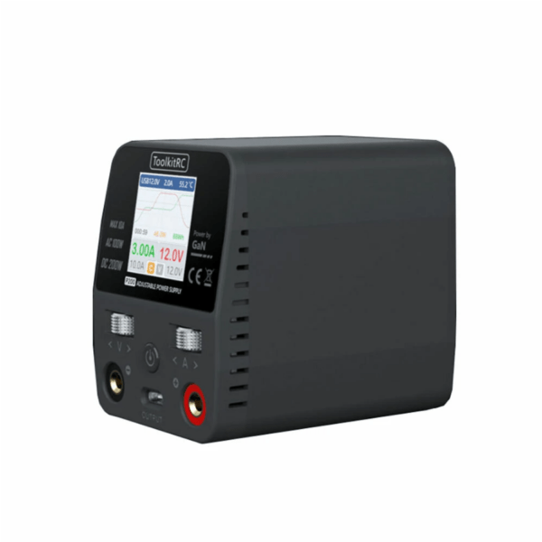 ToolkitRC P200 Mini 30V AC100W DC200W 10A GaN Adjustable Mini Desktop Power Supply - Image 3