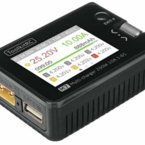 ToolkitRC M7 200W 10A DC Balancing Charger with Servo Checker and Receiver Signal Tester 1 - ToolkitRC