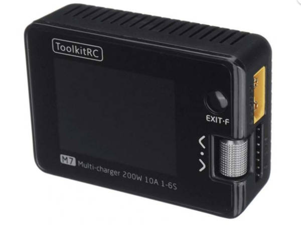 ToolkitRC M7 200W 10A DC Balancing Charger with Servo Checker and Receiver Signal Tester - Image 4