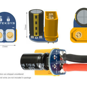 Matek XT60 PCB with Voltage Filter - TVS Diode (5 Pack) 1 - Matek Systems