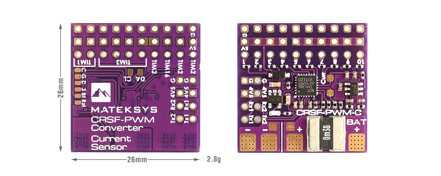 Matek CRSF-PWM-C CRSF to PWM Converter 4 - Matek Systems