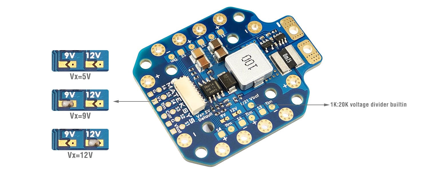 Matek PDB-HEX, 12S Compatible 3 - Matek Systems