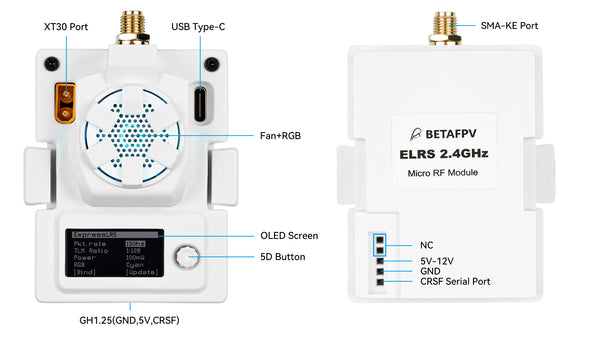 BetaFPV ELRS 2.4G Micro TX Module - 500mW 50 -