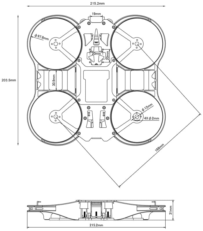 BetaFPV Pavo360 Frame Kit 9 - BetaFPV