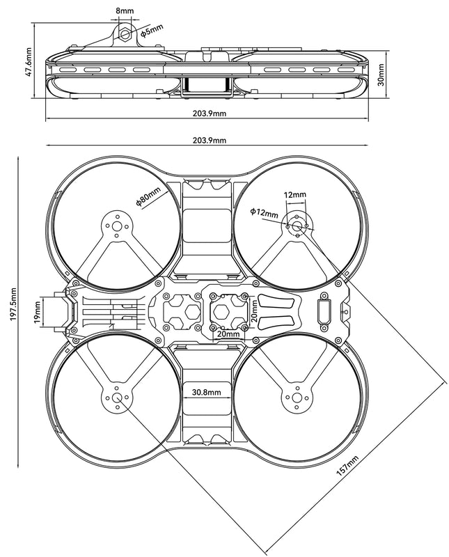 BetaFPV Pavo30 Pro Frame Kit 3 - BetaFPV