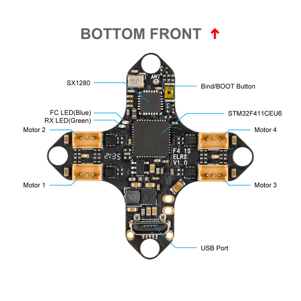 BetaFPV F4 1S 5A AIO Brushless Flight Controller (ELRS 2.4G) 7 - BetaFPV