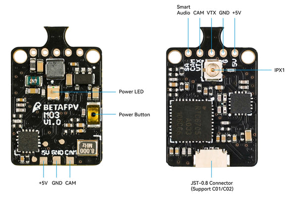 BetaFPV M03 25mW-350mW 5.8G VTX 10 - BetaFPV