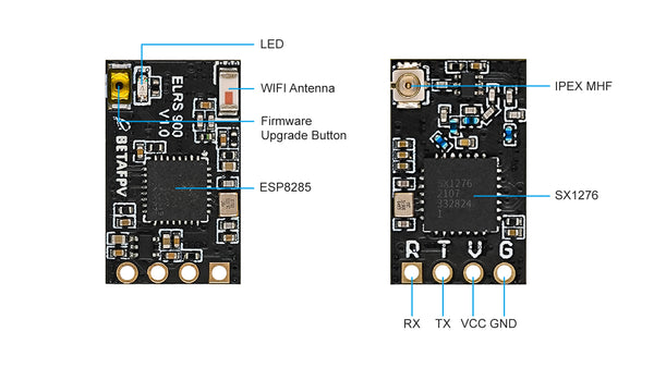 BetaFPV ELRS Nano Receiver - 915MHz 8 -