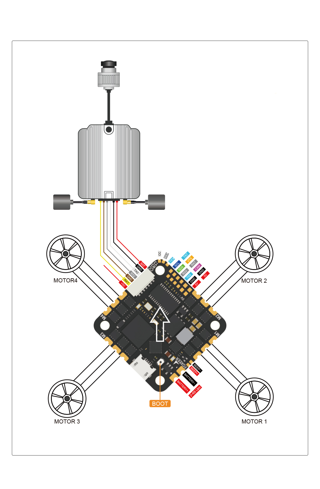 Foxeer Reaper F745 45A BLS 2-6S AIO BetaFlight Inav Flight Controller 12 - Foxeer