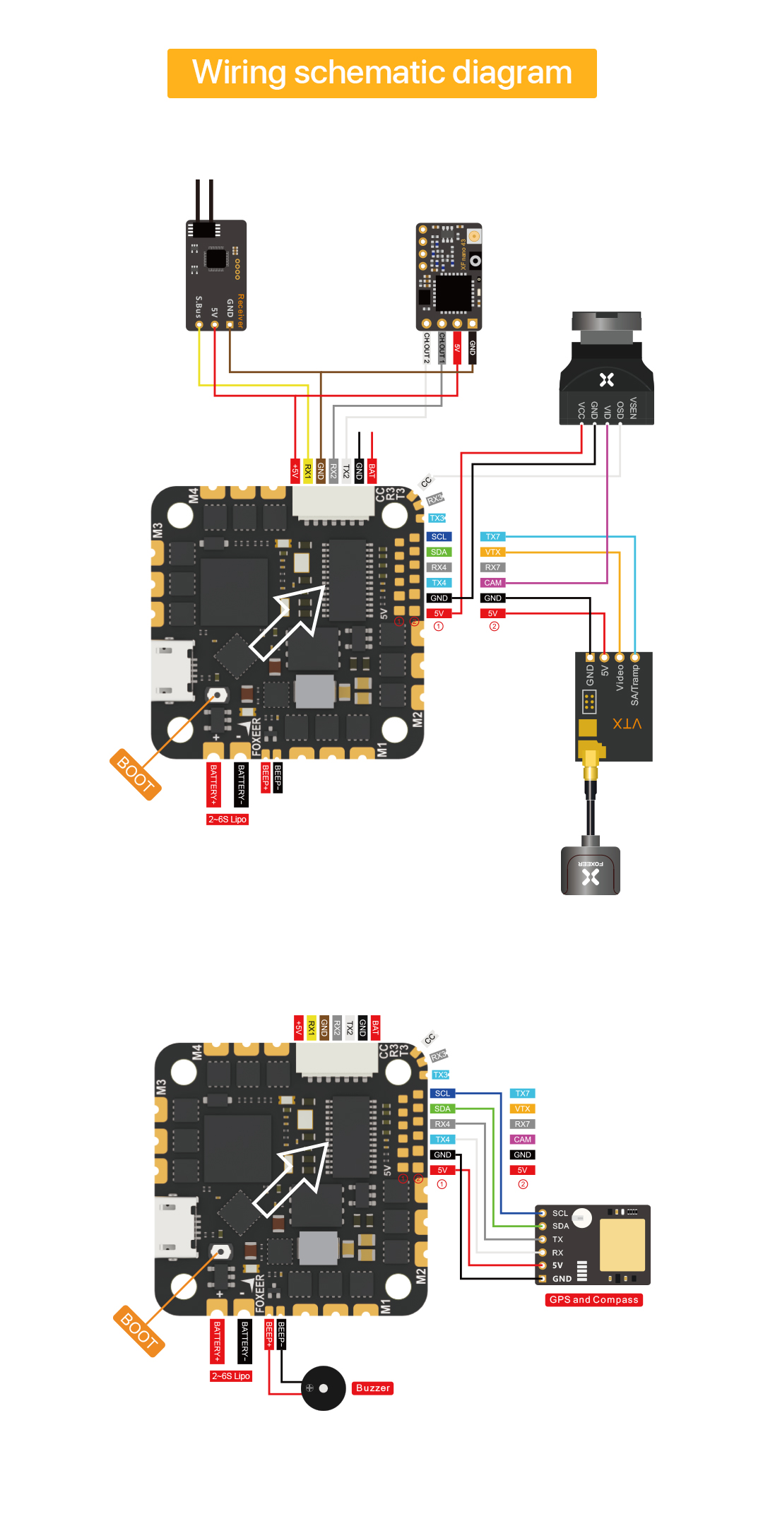 Foxeer Reaper F745 45A BLS 2-6S AIO BetaFlight Inav Flight Controller 13 - Foxeer