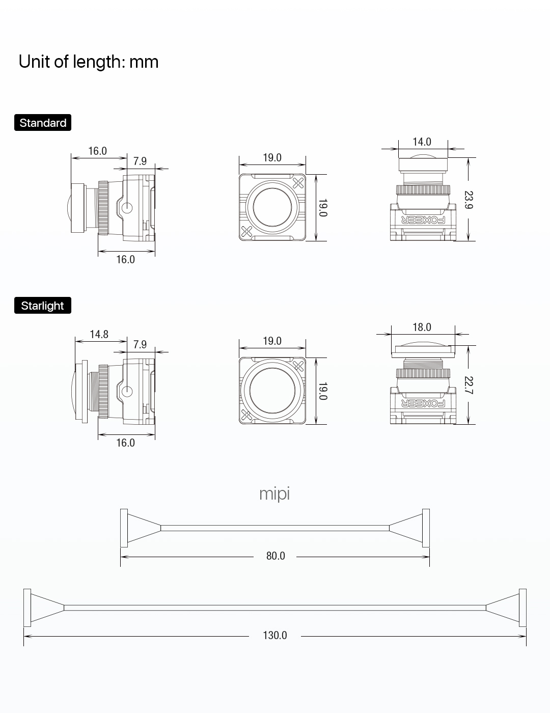 Foxeer Apollo Digital FPV MIPI Camera (Compatible with DJI Vista) - Starlight Lens 6 - Foxeer