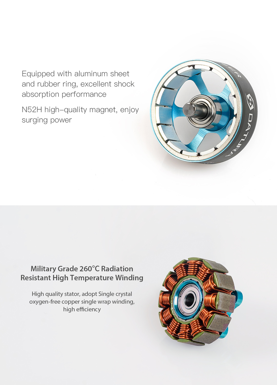 Foxeer Datura 2105.5 FPV Motor M3/M5 Prop Shaft - 1650Kv 4 - Foxeer