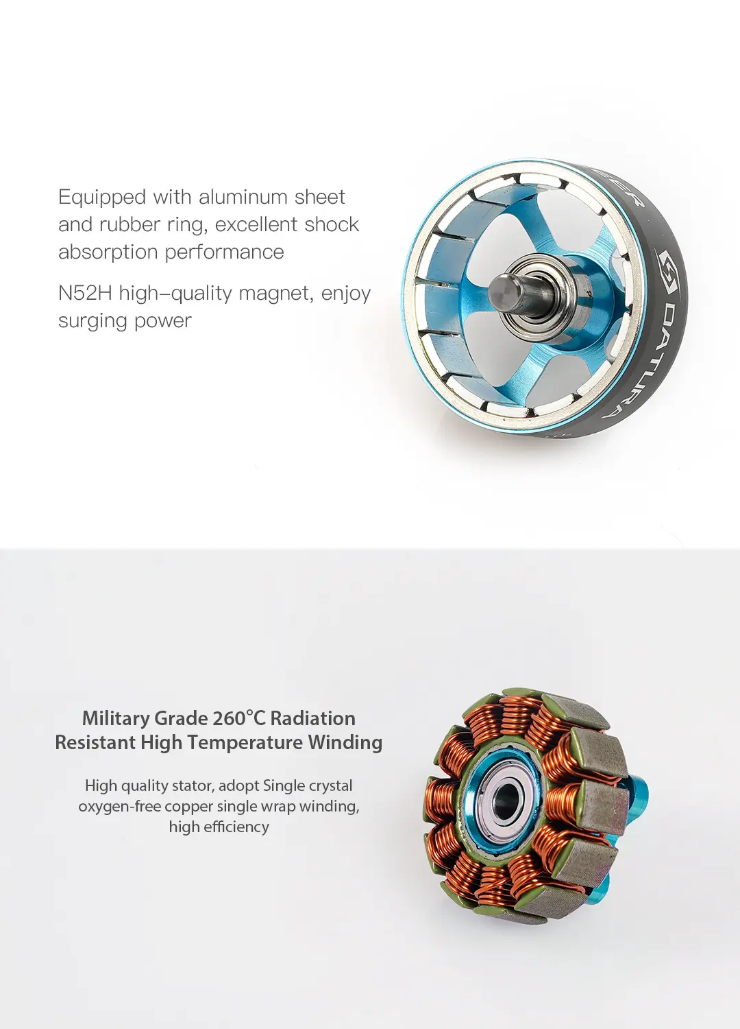 Foxeer Datura 2105.5 FPV Motor M3/M5 Prop Shaft - 1650Kv 4 - Foxeer