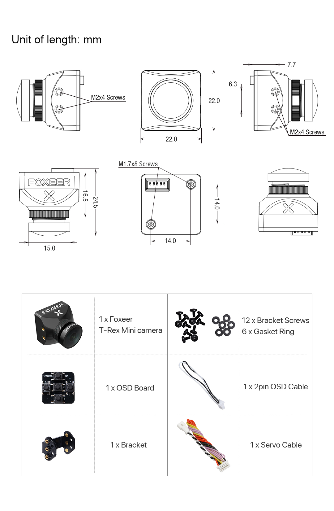 Foxeer T-Rex Mini 1500TVL 6ms Low Latency Super WDR FPV Camera 11 - Foxeer