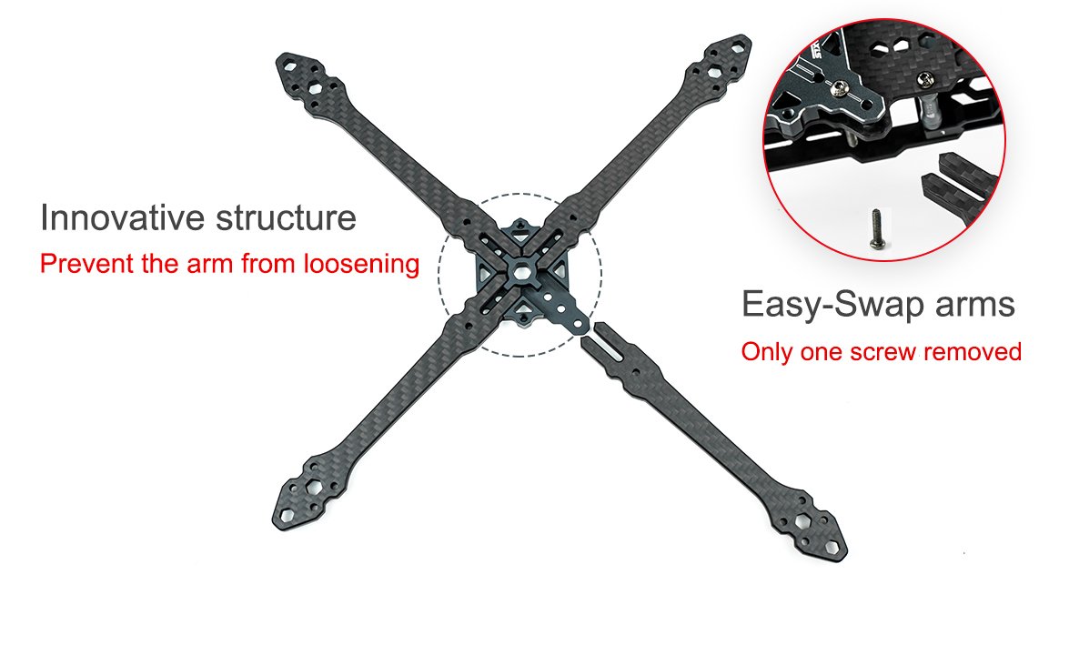 AxisFlying Manta 5 inch Freestyle FPV Frame -True X 6 - AxisFlying