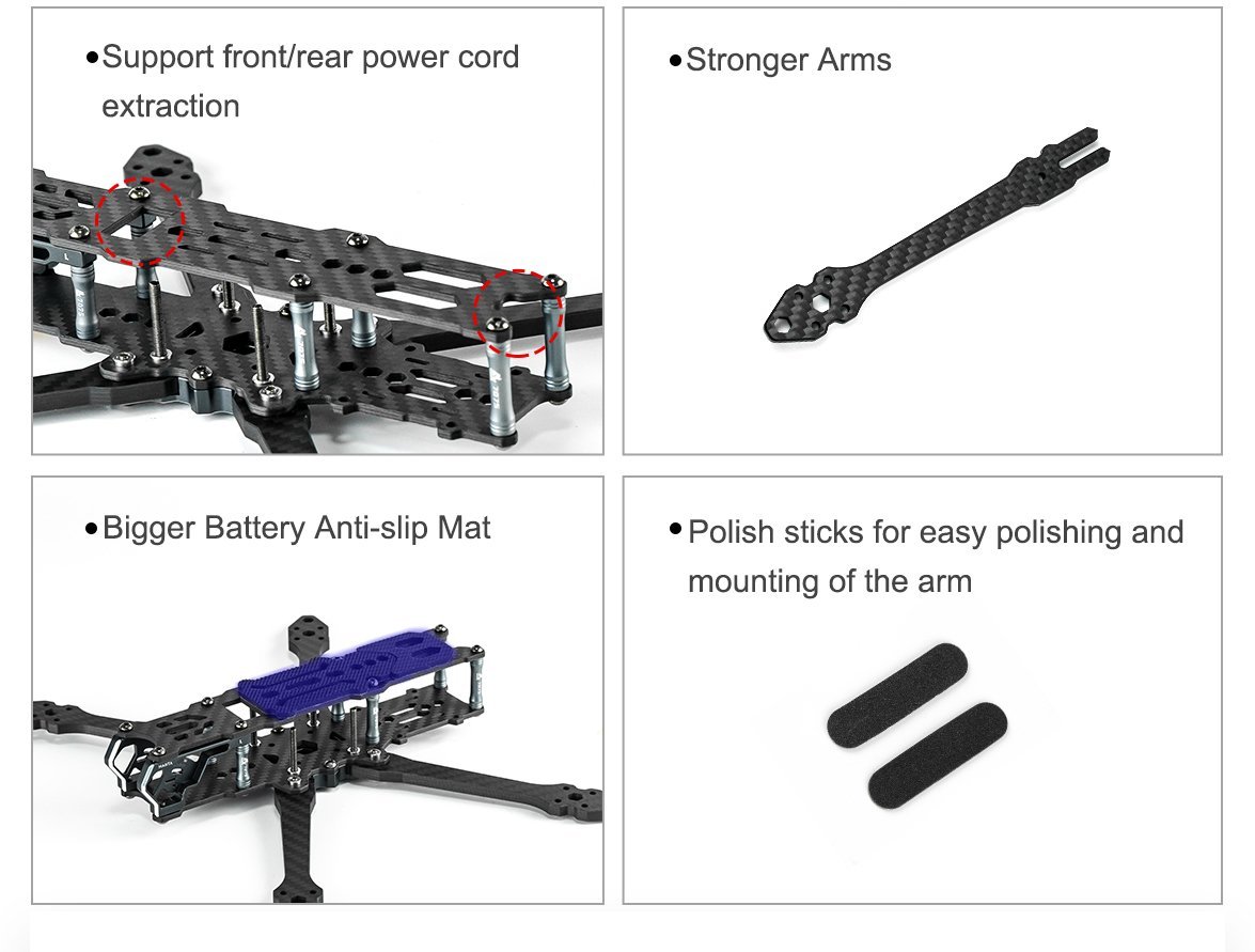 AxisFlying Manta 5 inch Freestyle FPV Frame -True X 11 - AxisFlying