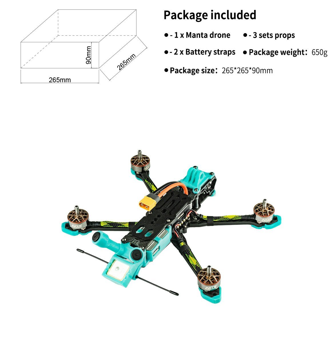 AxisFlying MANTA 5" 6s FPV Freestyle Drone- TrueX 8 - AxisFlying