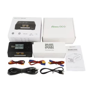 GensAce Imars Dual Channel AC200W/DC300W Balance Charger Black 3 - Gens Ace