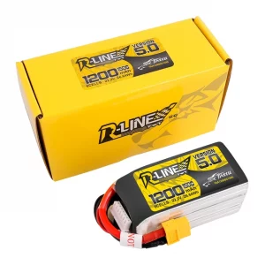 Tattu R-Line Version 5.0 1200mAh 22.2V 150C 6S1P Lipo Battery Pack With XT60 Plug 5