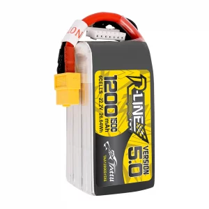 Tattu R-Line Version 5.0 1200mAh 22.2V 150C 6S1P Lipo Battery Pack With XT60 Plug 4 - Tattu