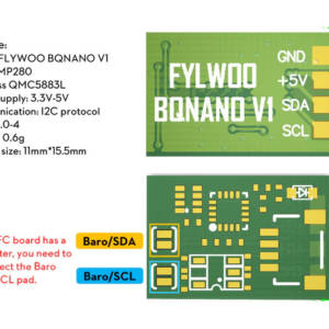 FLYWOO BQNANO V1.0 Model w/ Compass & Baro 0.6g 7 - Flywoo