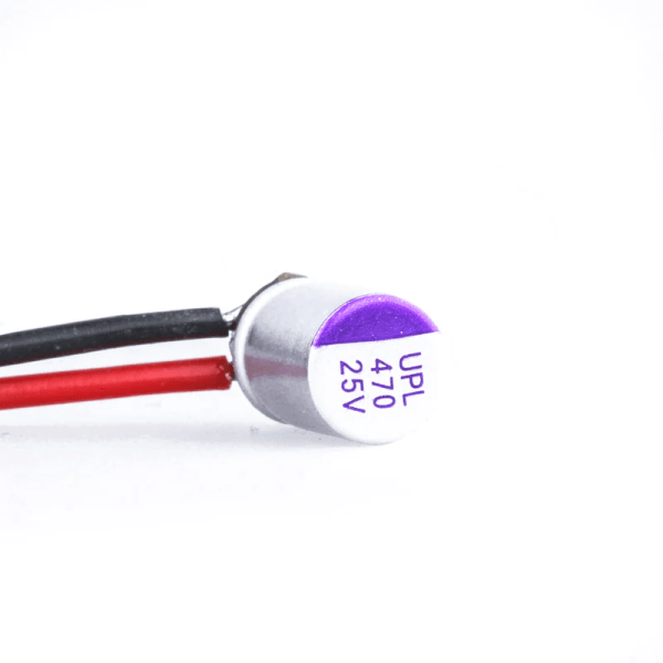 Flywoo UNICON UPL Capacitor 25V 470UF 8*12mm w/ Capacitor Cap PCB (5 Pieces)