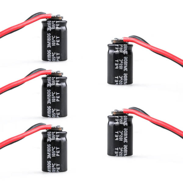 Flywoo RUBYCON 35V 470UF ZLH 10*16mm w/ Capacitor Cap PCB (5 Pieces) - Image 2