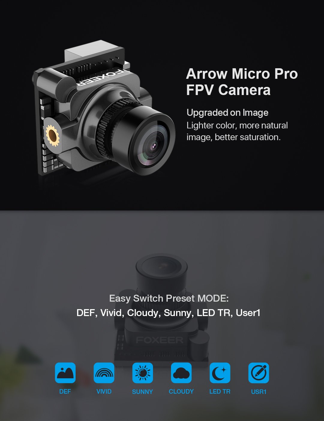 Foxeer Arrow Micro Pro FPV Camera (Pick Your Color) 3 - Foxeer