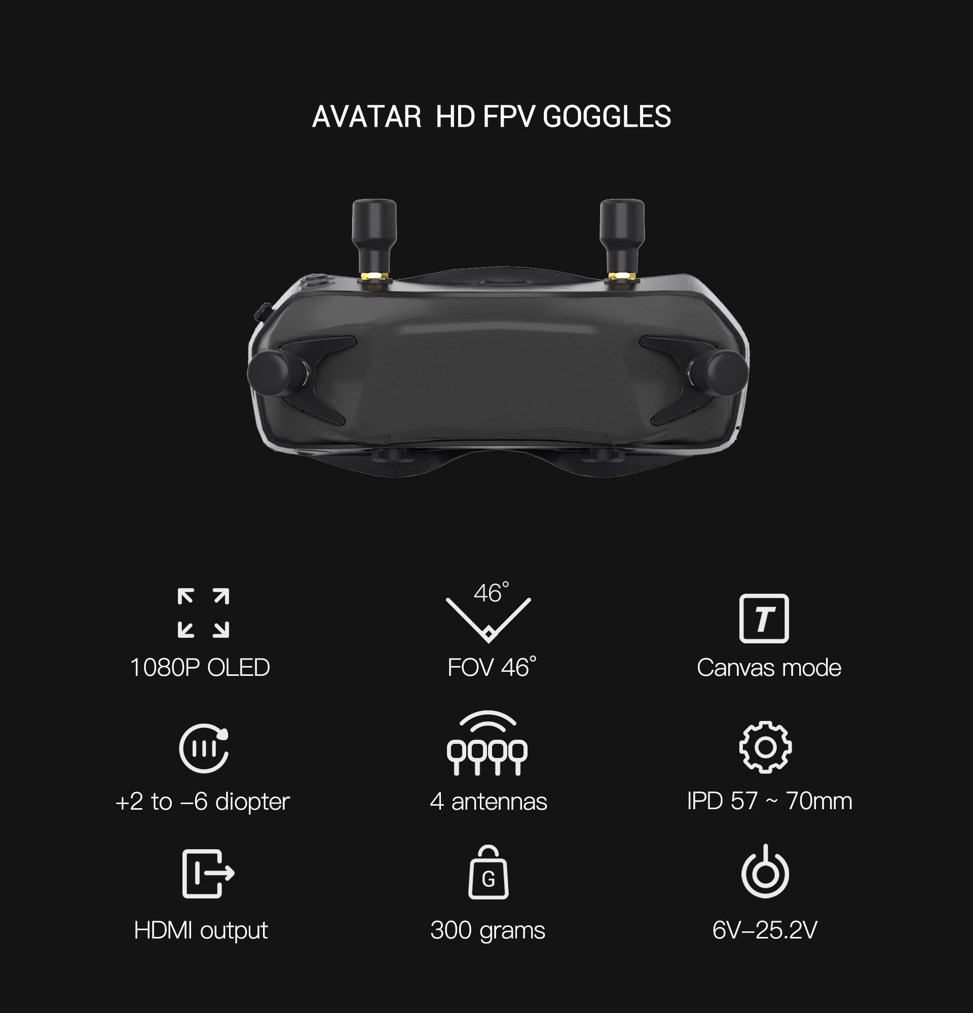 Walksnail Avatar HD FPV Goggles 4 - Walksnail